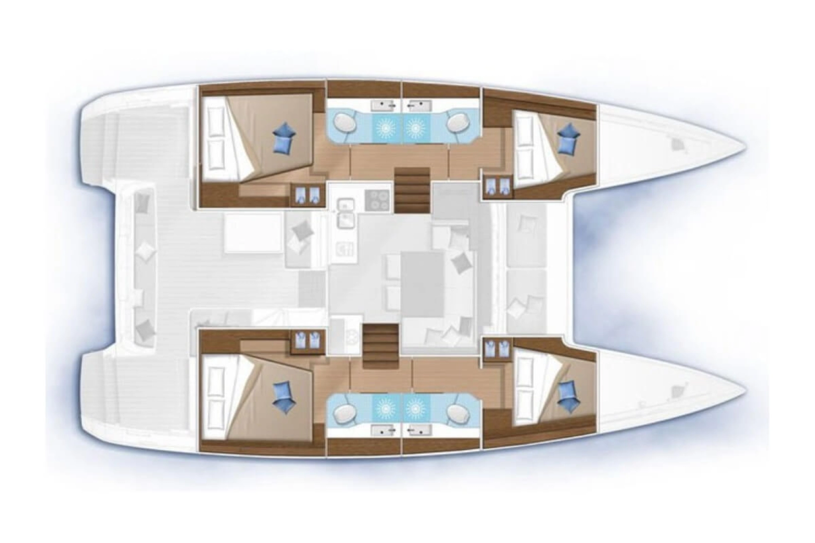 Catamaran rental with or without captain Lagoon Pirovac