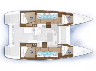 Catamaran rental with or without captain Lagoon Pirovac