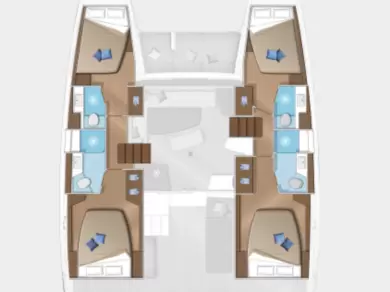 Yacht charter Lávrio cheap Lagoon 42