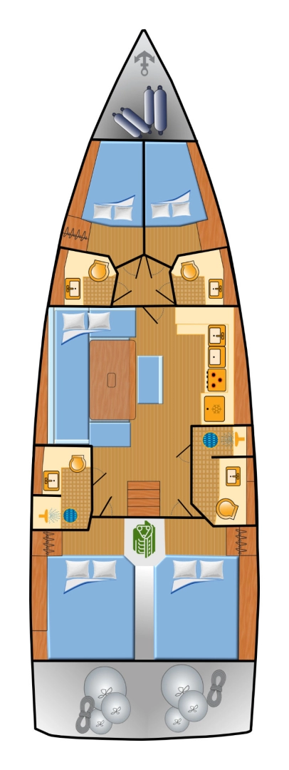 Dufour Dufour 470 charter bareboat or captained in  Punat