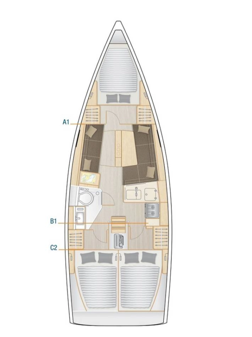 Yacht charter Pula cheap Hanse 348