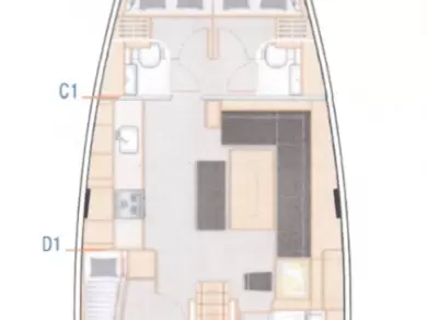 Bareboat Rental Sailboat Hanse with a boat licence