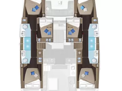 Bareboat Rental Catamaran Lagoon with a boat licence
