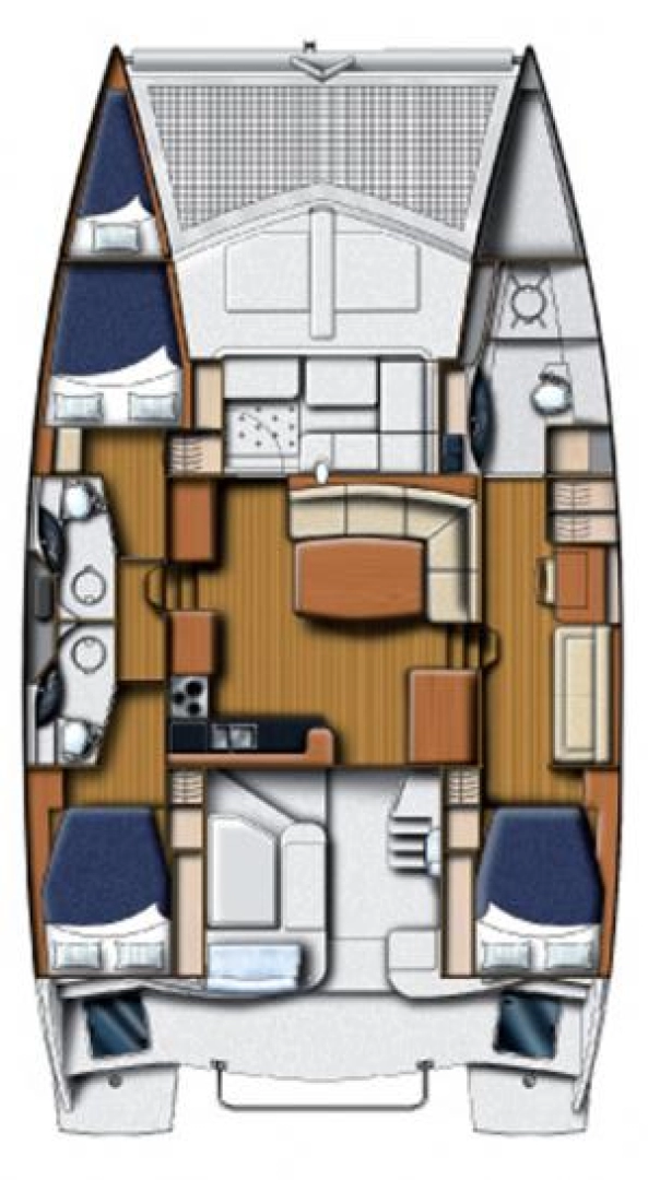 Catamaran rental with or without captain Leopard Catamarans / Robertson & Caine Seget Donji