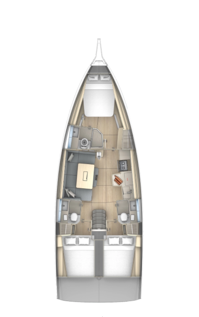 Sailboat rental with or without captain Dufour Fethiye