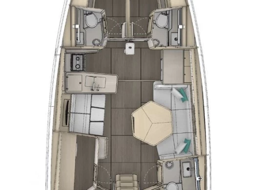 Yacht charter Seget Donji cheap Dufour 48