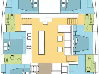 Bareboat Rental Catamaran Lagoon with a boat licence