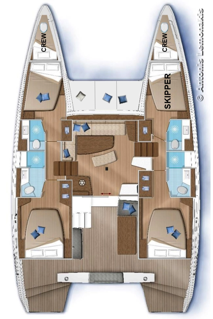 Boat rental Lagoon Lagoon 42 in Syros (Island) on Samboat