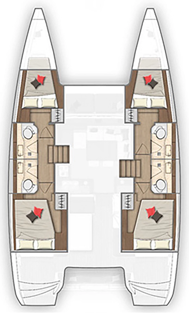 Bareboat Rental Catamaran Lagoon with a boat licence