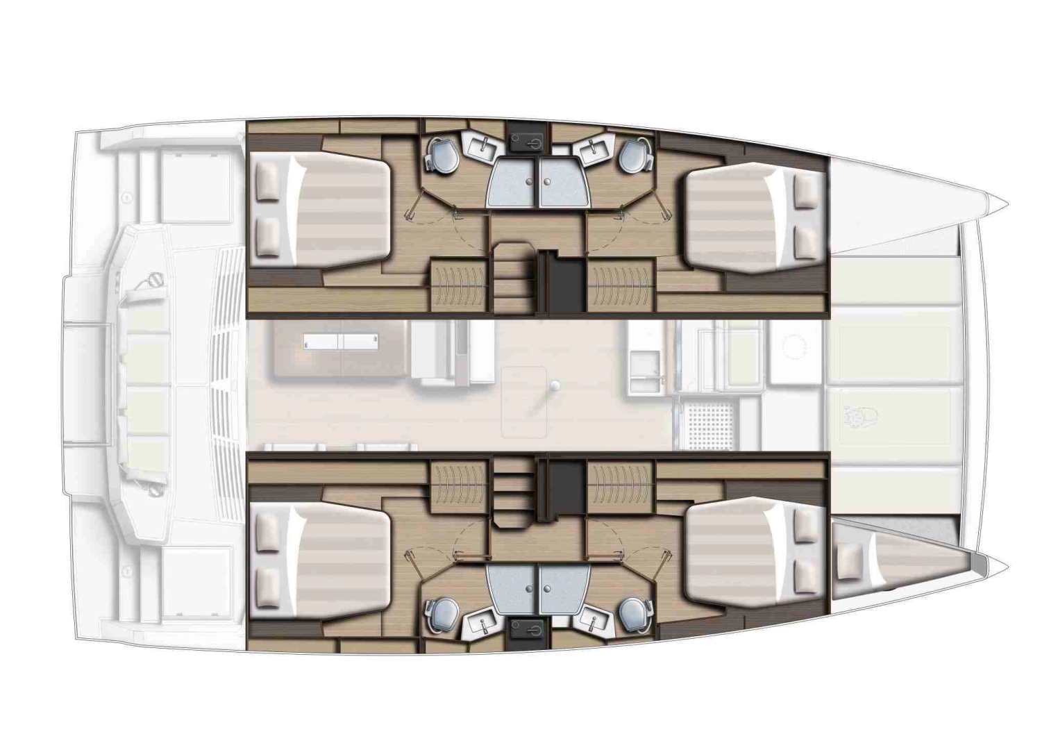 Catamaran rental with or without captain Bali Parham Town