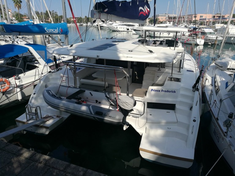 Leopard Catamarans / Robertson & Caine Leopard 45 charter bareboat or captained in  Cannigione