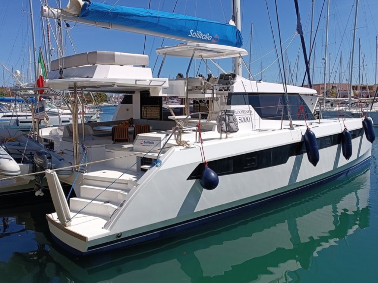 Leopard Catamarans / Robertson & Caine Leopard 50 - 5 + 1 cab charter bareboat or captained in  Furnari