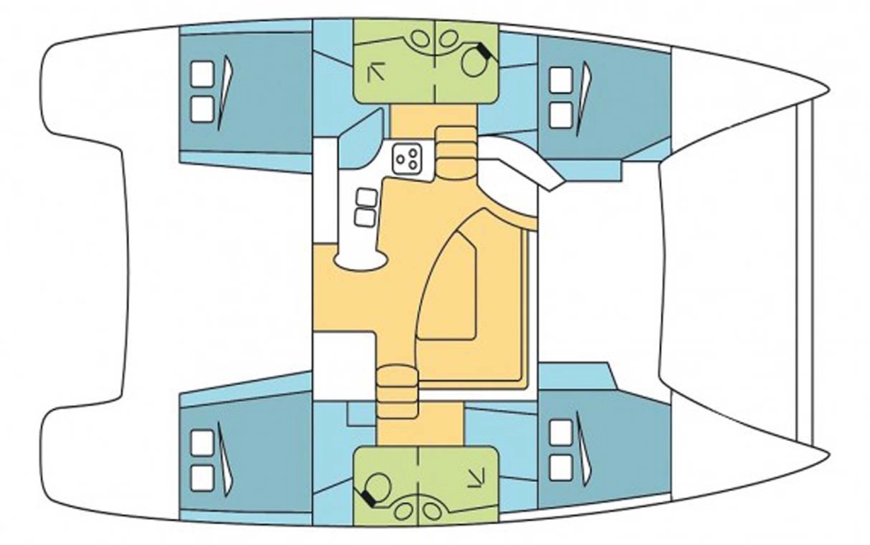 Fountaine Pajot Lipari 41 charter bareboat or captained in  Skradin
