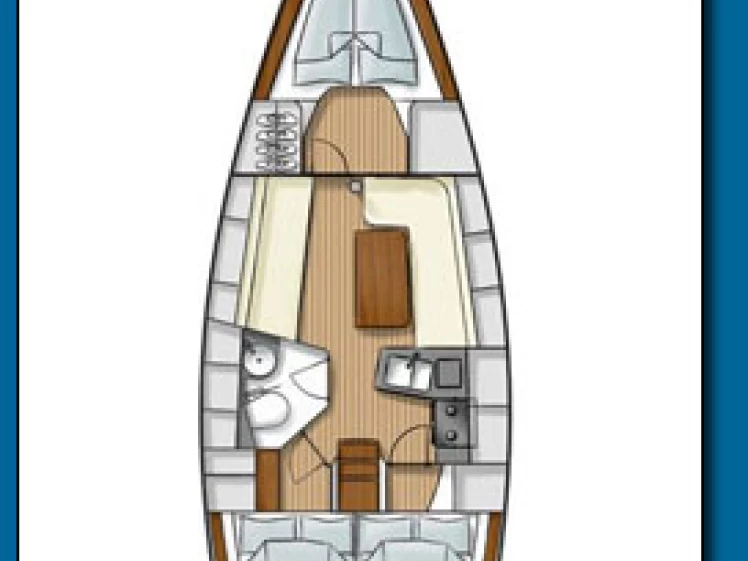 Bareboat Rental Sailboat Hanse with a boat licence