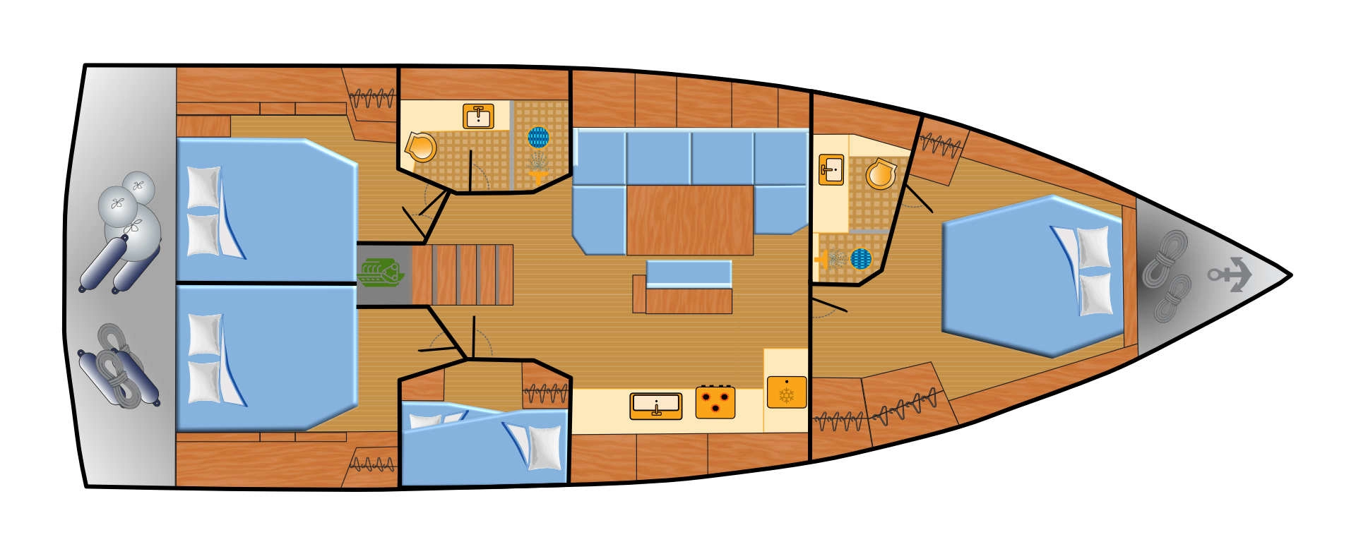 Sailboat rental with or without captain Hanse Punat