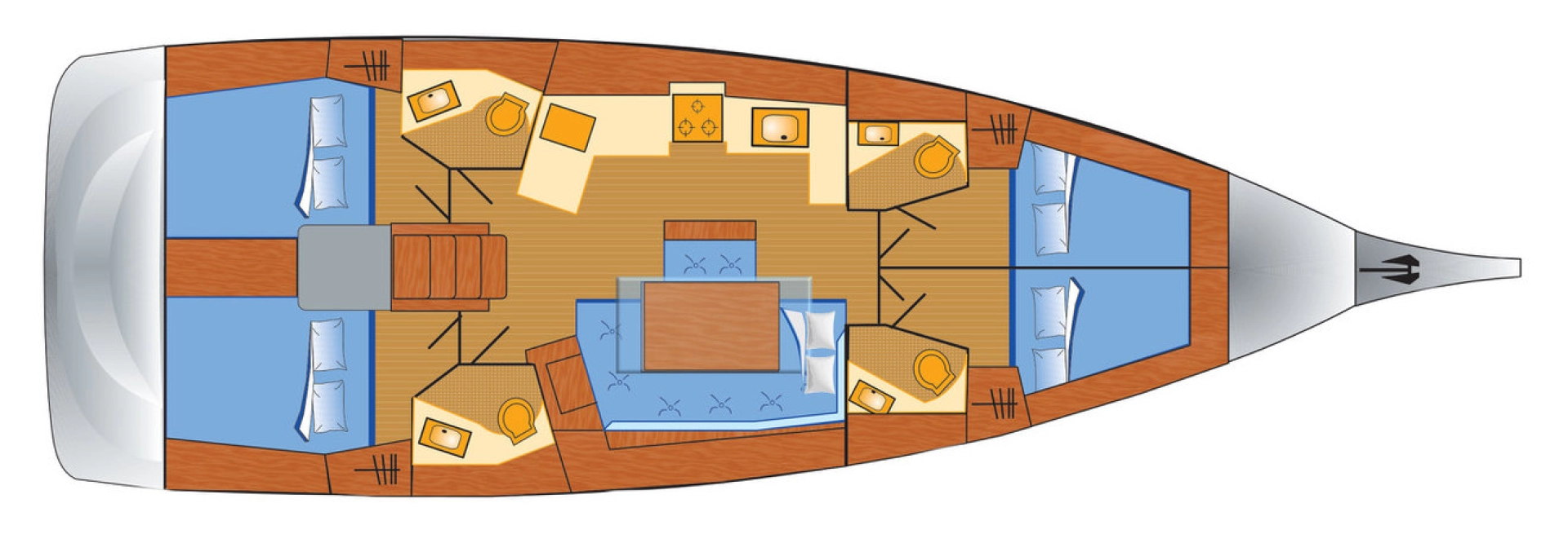 Yacht charter Rogoznica cheap Oceanis 46.1