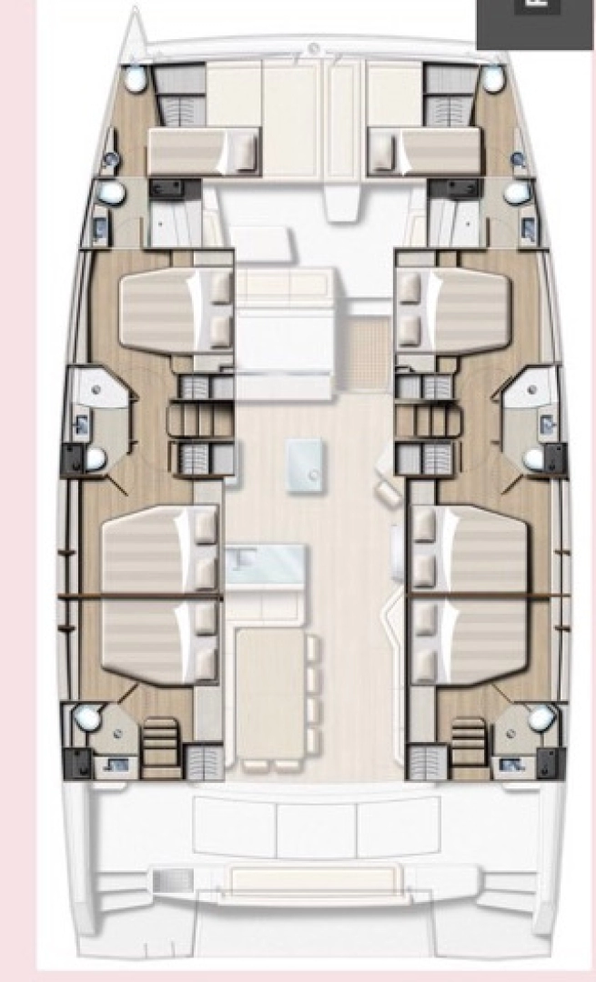 Catamaran rental in Lefkáda - Bali Bali 5.4