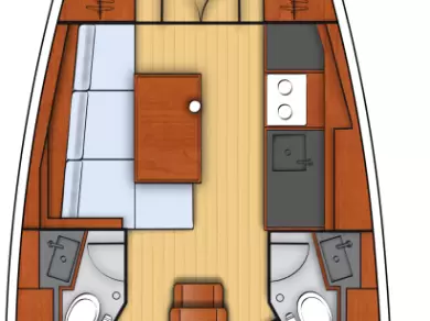 Bareboat Rental Sailboat Bénéteau with a boat licence