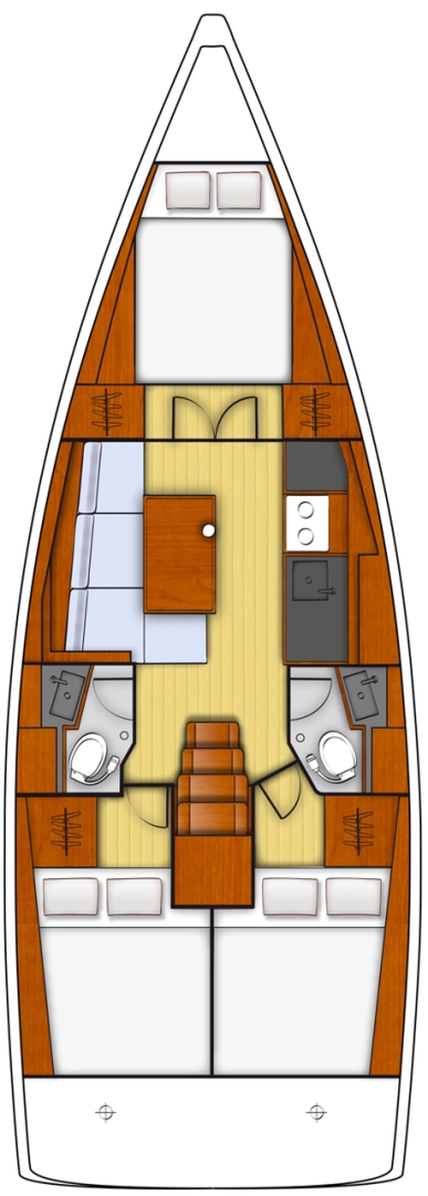 Bareboat Rental Sailboat Bénéteau with a boat licence