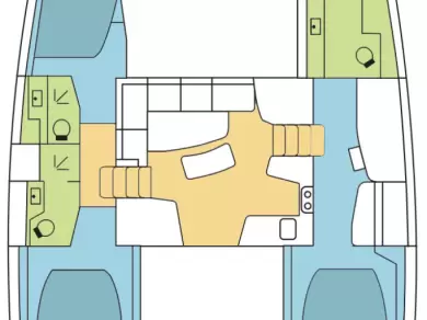 Bareboat Rental Catamaran Lagoon with a boat licence