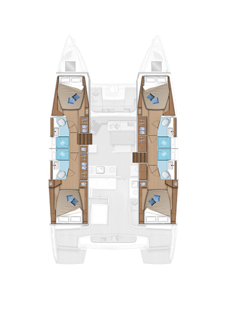 Bareboat Rental Catamaran Lagoon with a boat licence