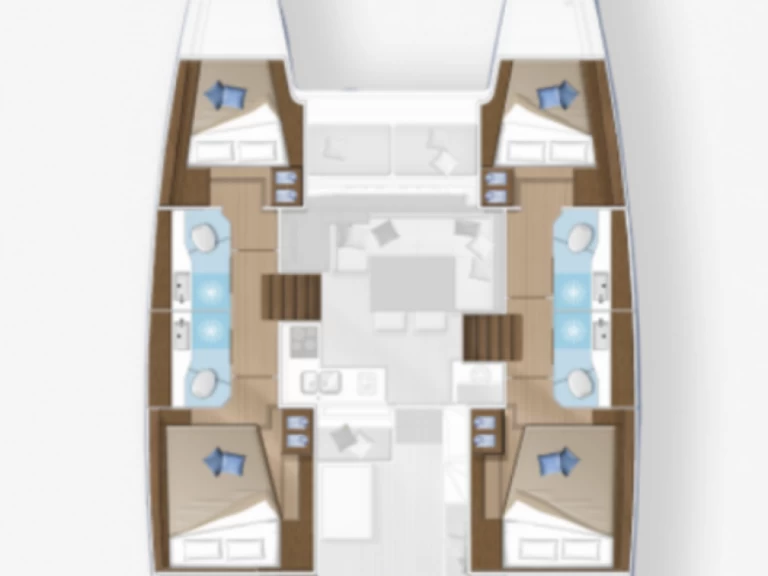 Bareboat Rental Catamaran Lagoon with a boat licence
