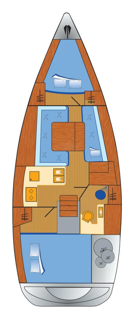 Sailboat rental in Barth - Bénéteau Oceanis 34.2