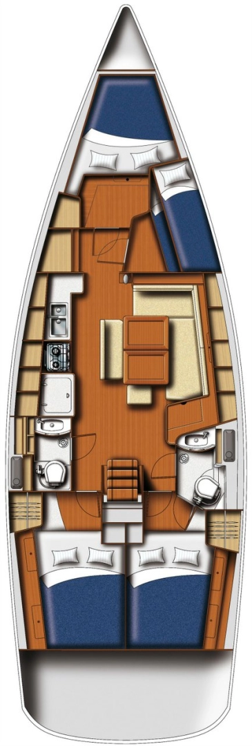 Bareboat Rental Sailboat Bénéteau with a boat licence