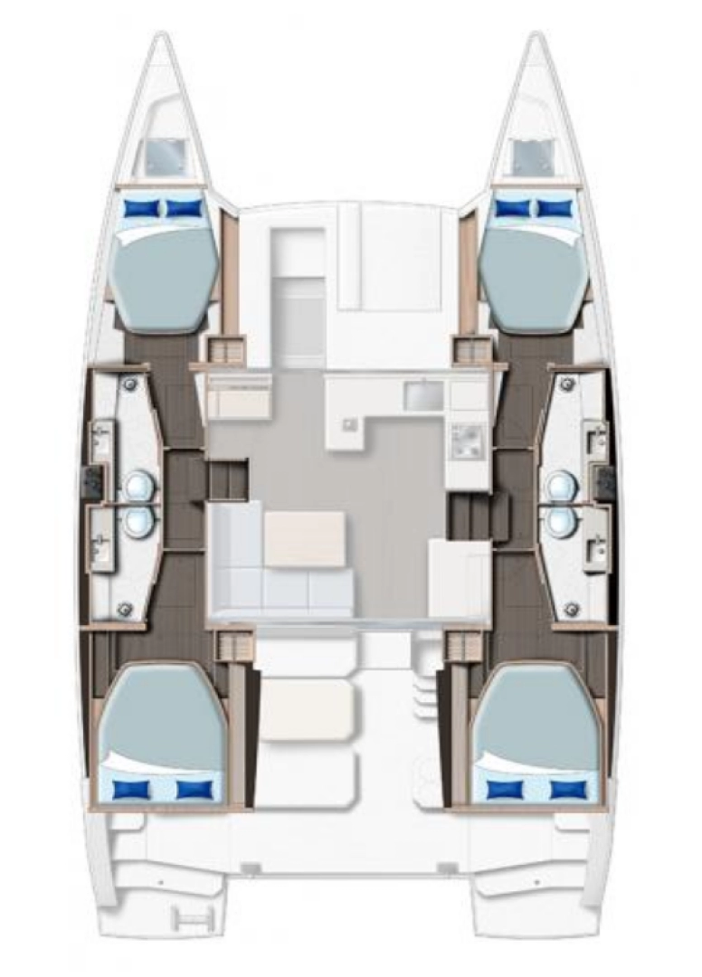 Yacht charter Procida cheap Leopard 42 - 4 cab.