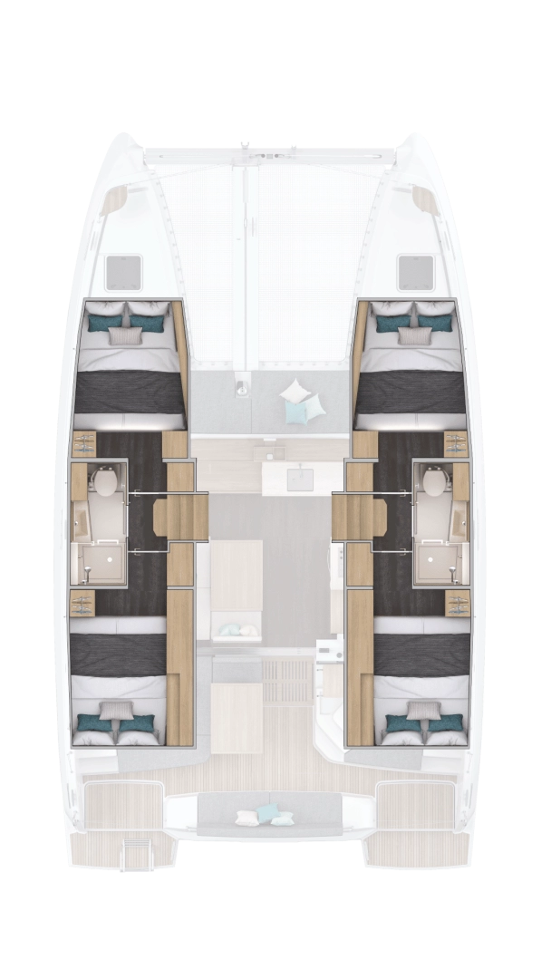Catamaran rental in Pomer - Lagoon Lagoon 38 - 4 cab.