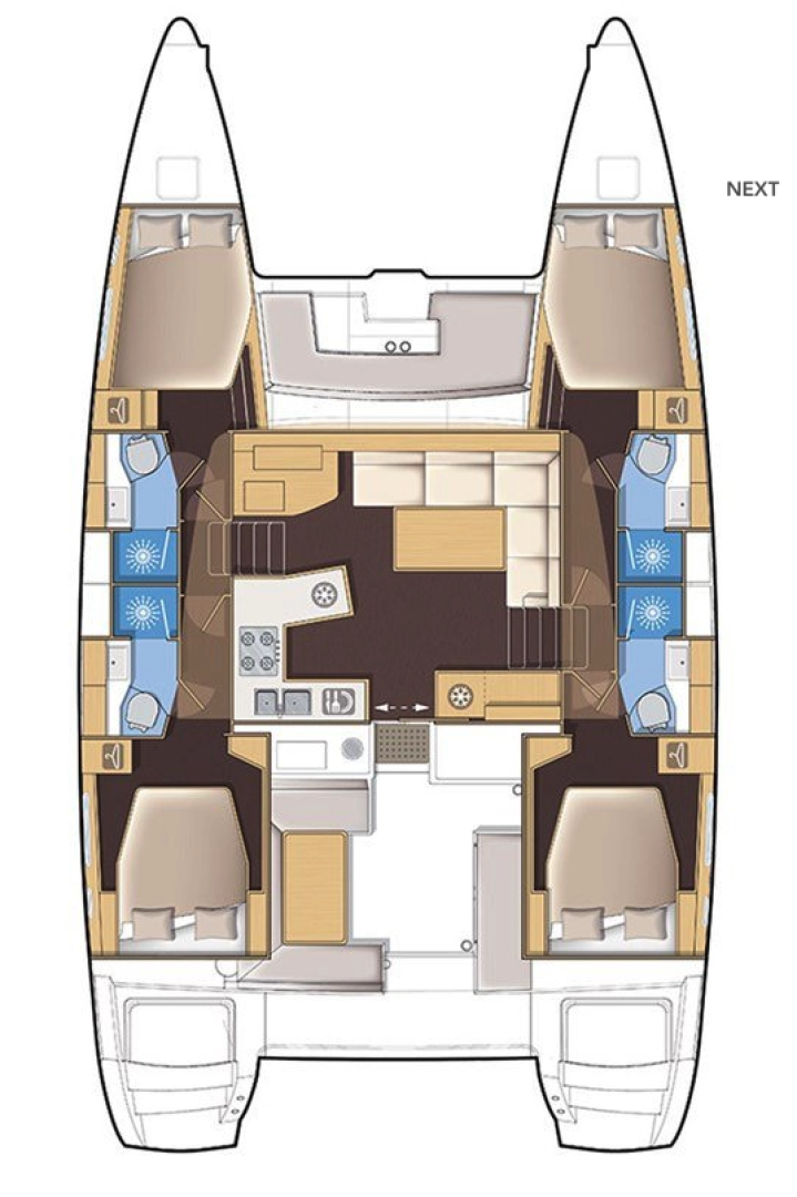 Catamaran rental in Mai Khao - Lagoon Lagoon 450 Sport Top