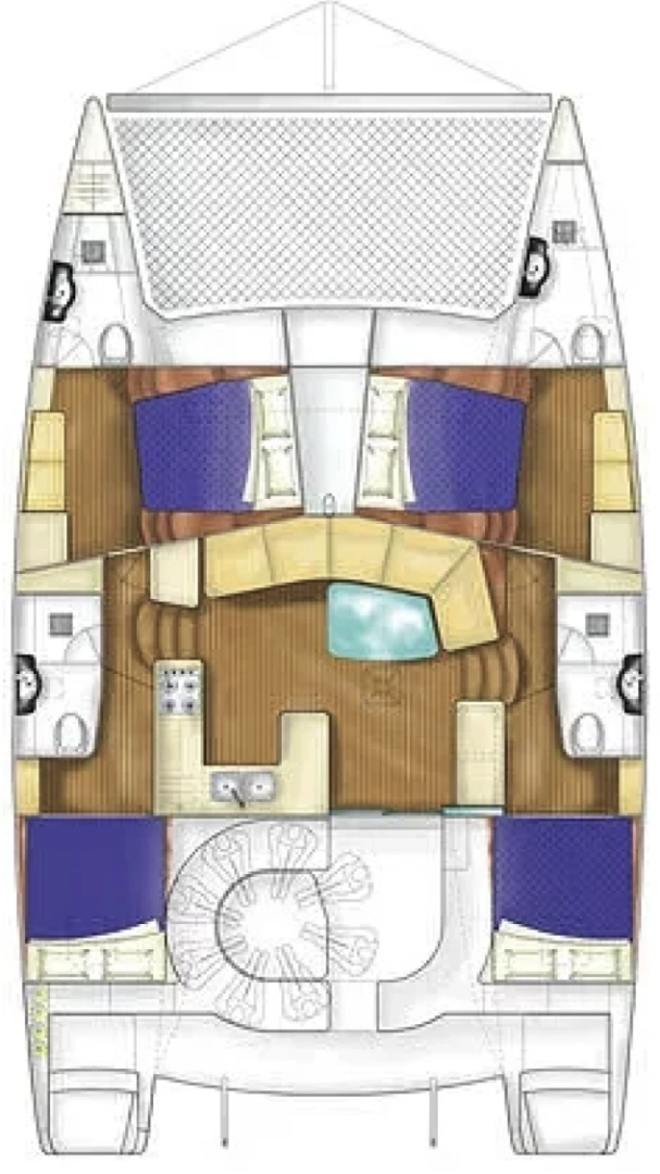 Bareboat Rental Catamaran Custom Made with a boat licence