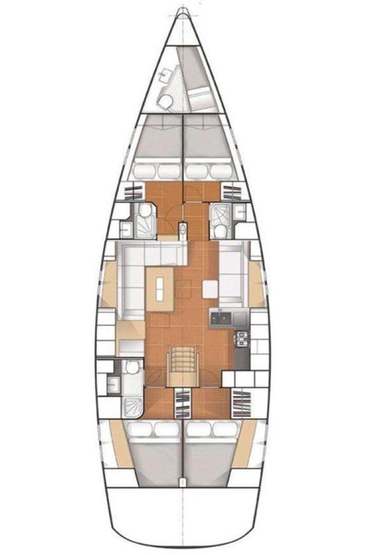 Yacht charter Split cheap Hanse 545