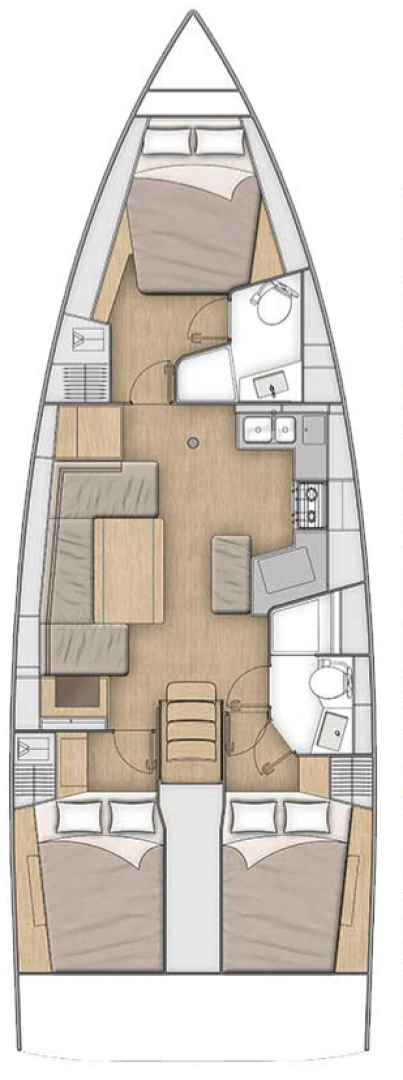Sailboat rental in Golfe-Juan - Bénéteau Oceanis 40.1