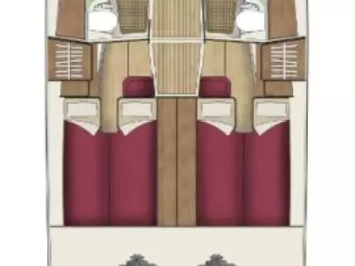 Bareboat Rental Luxury Yacht Sas Vektor with a boat licence