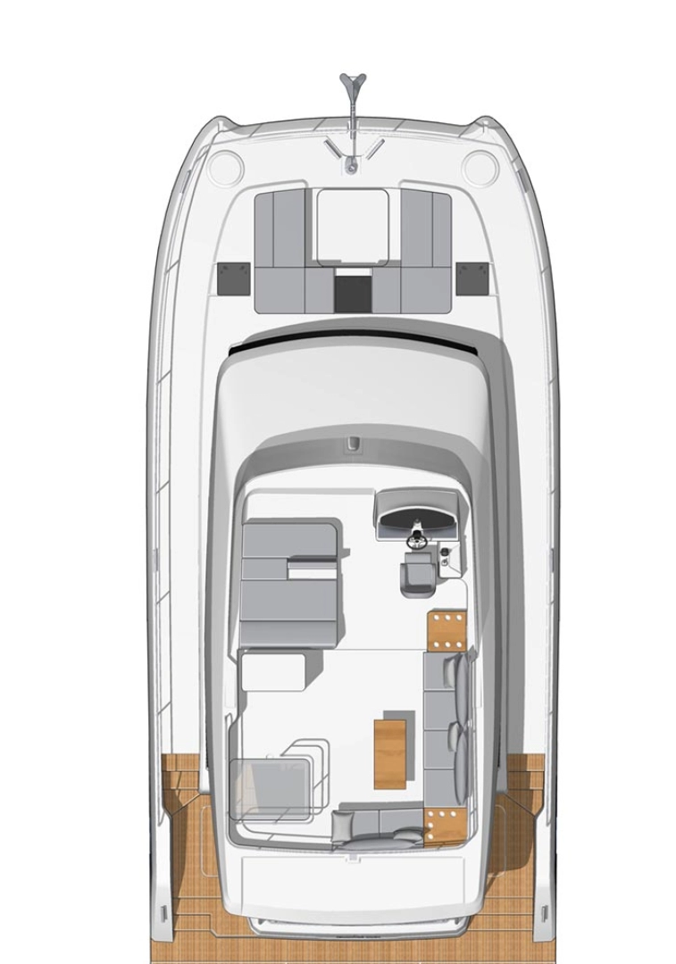 Bareboat Rental Motorboat Fountaine Pajot with a boat licence