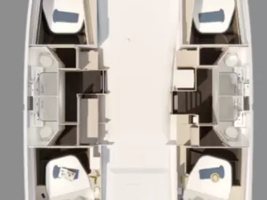 Fountaine Pajot Fountaine Pajot FP 44 Quatuor ELECTRIC - 4 + 1 cab. charter bareboat or captained in  Seget Donji