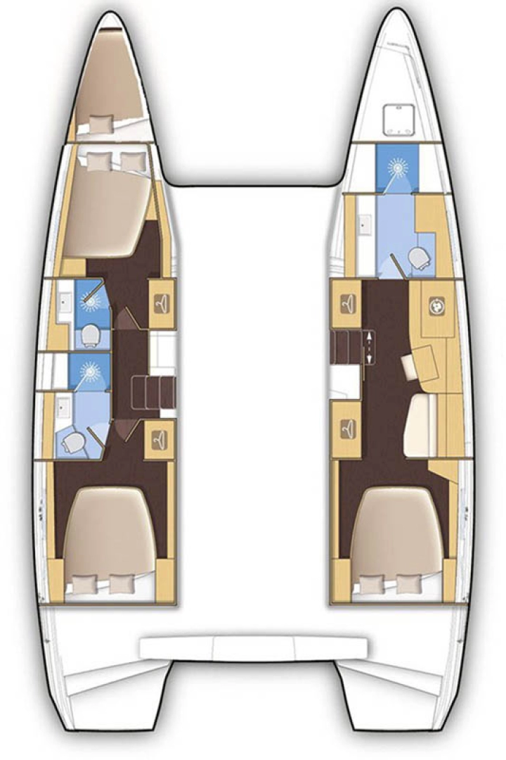 Bareboat Rental Catamaran Lagoon with a boat licence