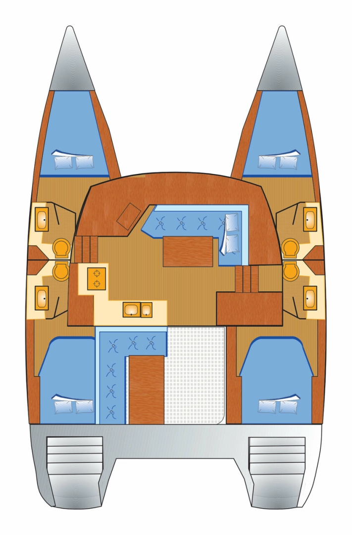 Catamaran rental with or without captain Fountaine Pajot Rogoznica