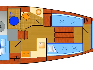 Bareboat Rental Sailboat Jeanneau with a boat licence
