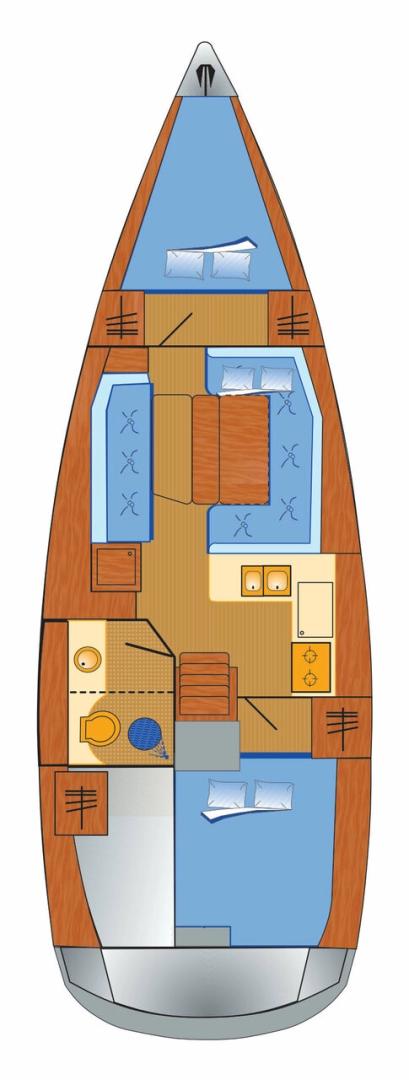 Sailboat rental with or without captain Jeanneau Punat