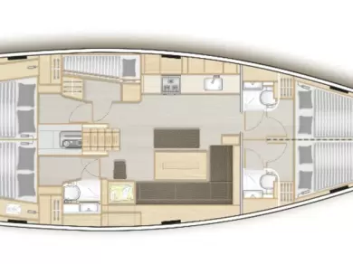 Sailboat rental with or without captain Hanse Lefkáda
