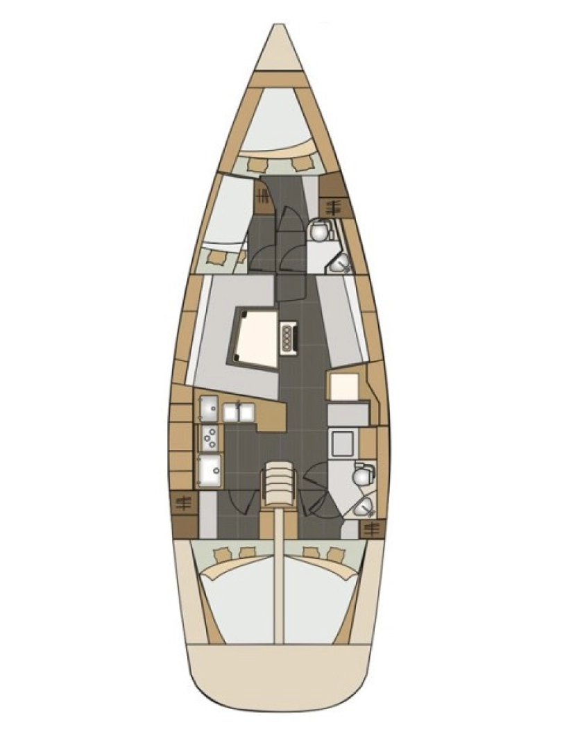 Sailboat rental in Novi Vinodolski - Elan Impression 45