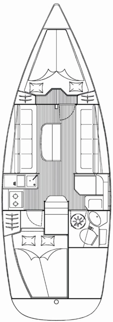 Bareboat Rental Sailboat Bavaria with a boat licence