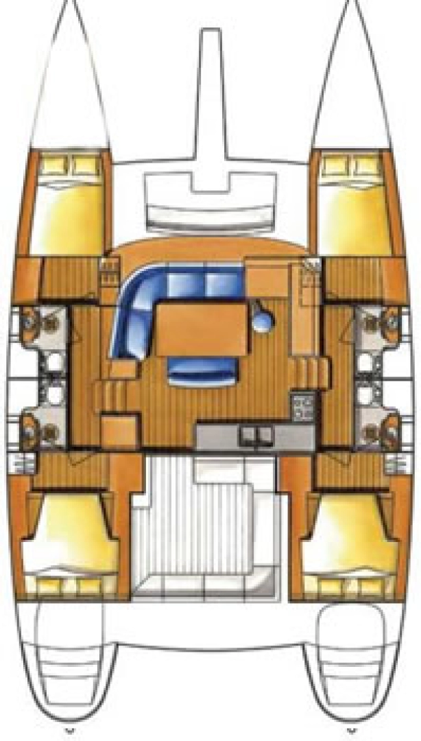 Bareboat Rental Catamaran Lagoon with a boat licence