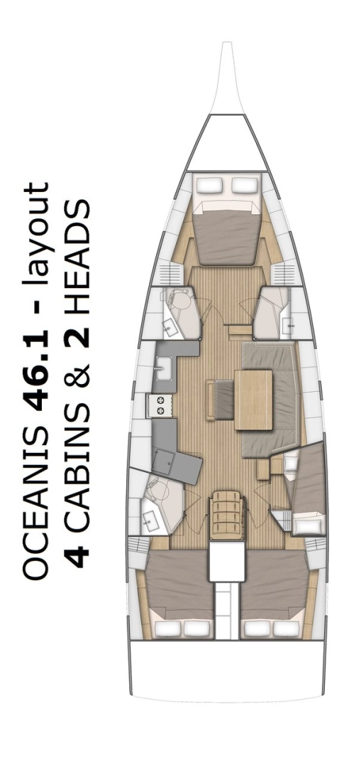 Yacht charter Split cheap Oceanis 46.1