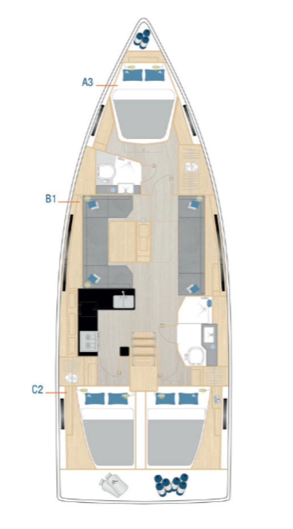 Rent a Hanse Hanse 410 Biograd na Moru