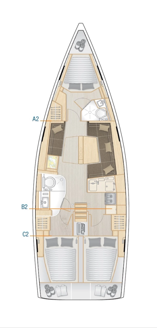 Yacht charter Sukošan cheap Hanse 418