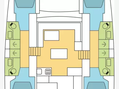 Bareboat Rental Catamaran Lagoon with a boat licence