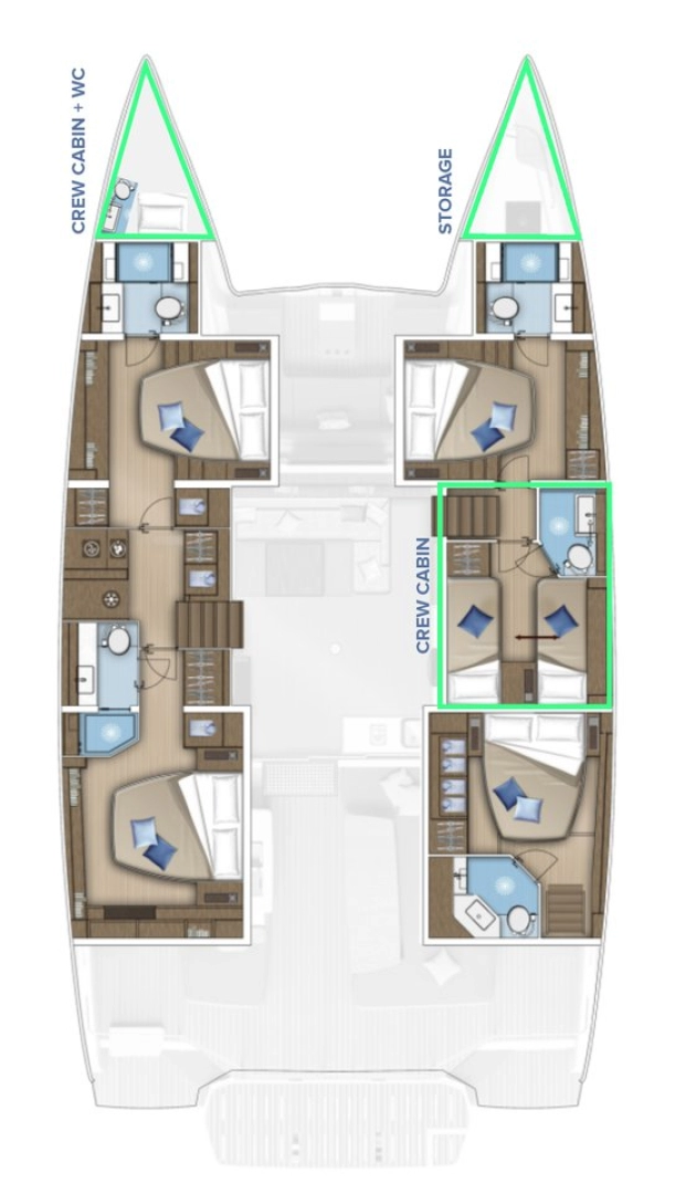 Catamaran rental in Kaštela - Lagoon Lagoon 55